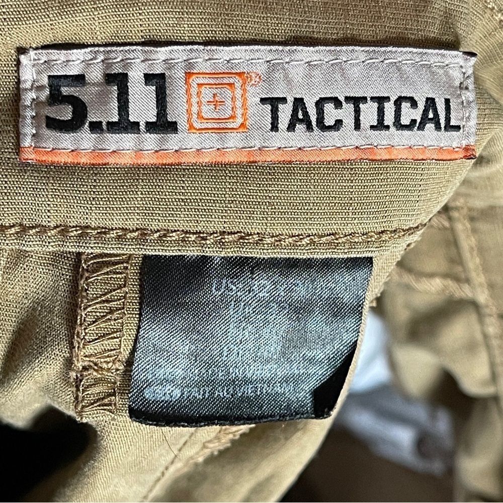 5.11 Tactical Tan Cargo Pants with Durable Design - Picture 12 of 13